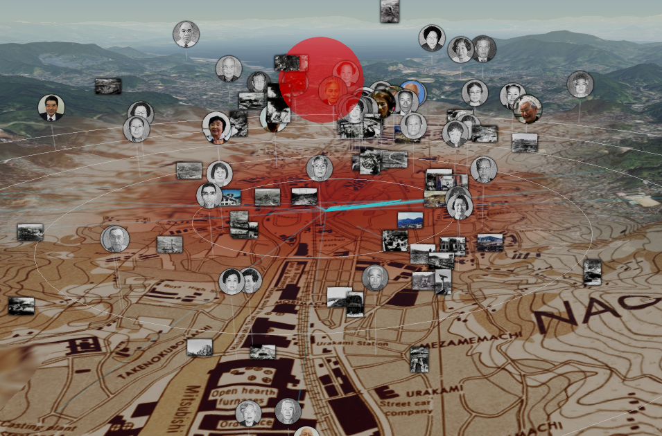Map of Nagasaki from Nagasaki Digital Archive